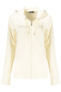 FREDDY WOMEN'S WHITE ZIP-UP SWEATSHIRT