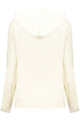 FREDDY WOMEN'S WHITE ZIP-UP SWEATSHIRT