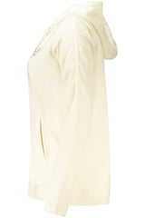 FREDDY WOMEN'S WHITE ZIP-UP SWEATSHIRT