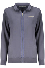 FREDDY WOMEN'S BLUE ZIP-UP SWEATSHIRT