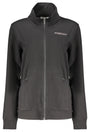 FREDDY WOMEN'S BLACK ZIP-UP SWEATSHIRT