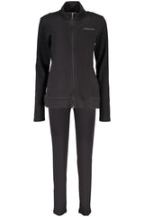 FREDDY WOMEN'S BLACK ZIP-UP SWEATSHIRT