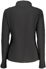 FREDDY WOMEN'S BLACK ZIP-UP SWEATSHIRT