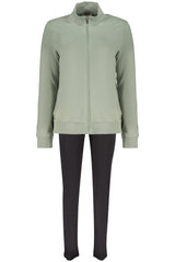 FREDDY WOMEN'S GREEN ZIP-UP SWEATSHIRT