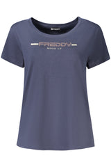 FREDDY WOMEN'S SHORT-SLEEVE T-SHIRT BLUE