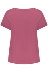 FREDDY WOMEN'S PURPLE SHORT-SLEEVE T-SHIRT