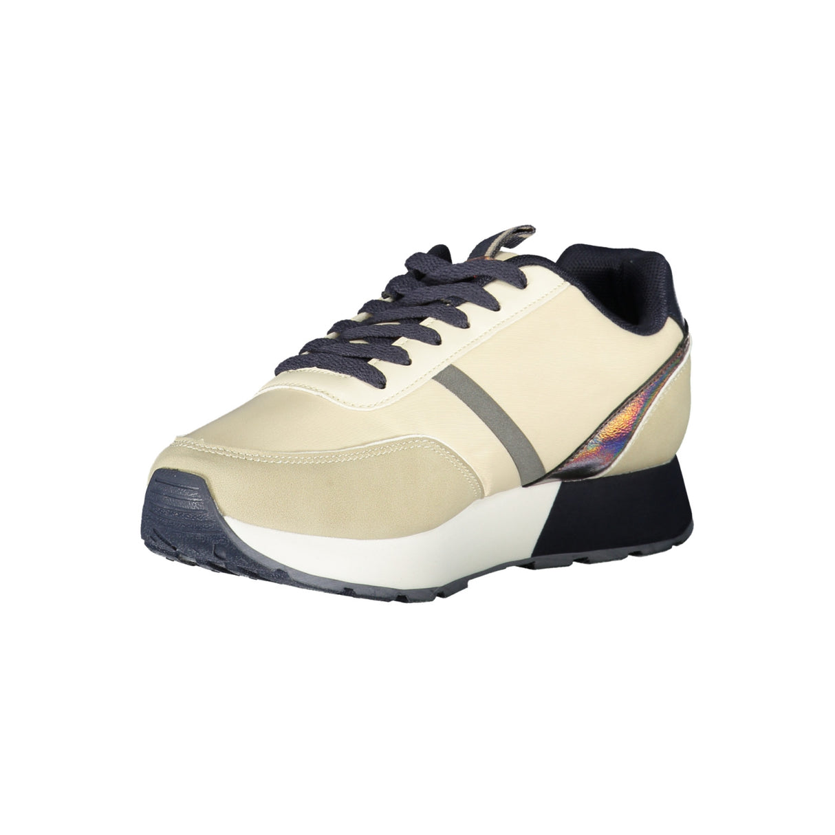 U.S. Polo Sneakers Beige with Black Details - Women's