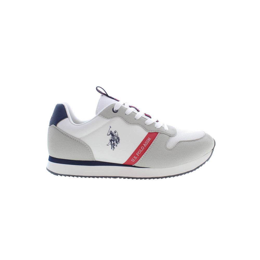 U.S. Polo Elegant Bianco Sports  Shoe - Men's