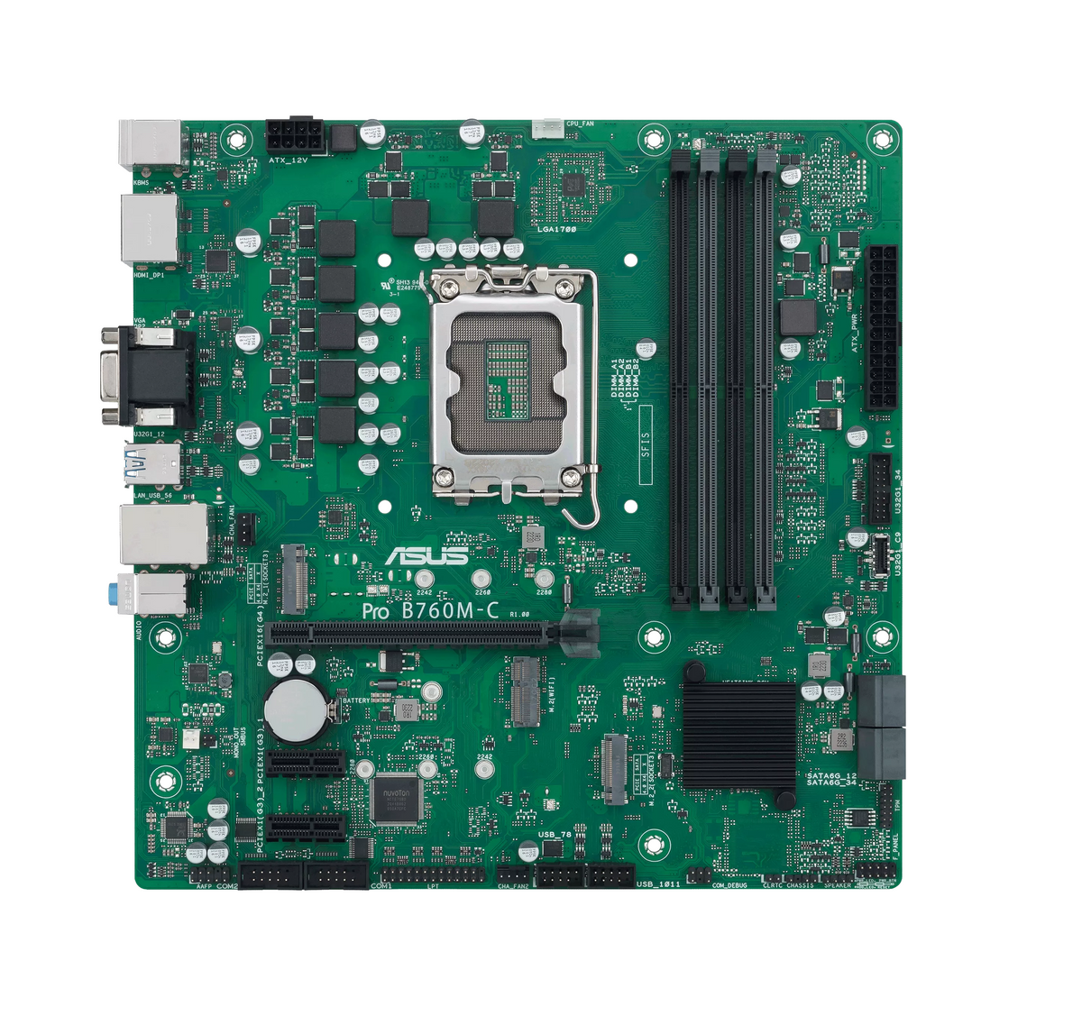ASUS Motherboard LGA1700 mATX DDR5 PRO B760M-C-CSM