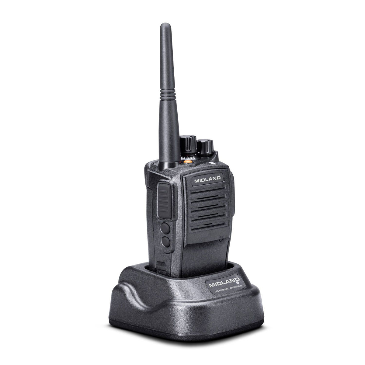 Midland G15 Pro NC (Noise Cancellation) PMR Radio IP67 Waterproof Rugged Aluminium, Long Battery Life & PC Programmable (single)