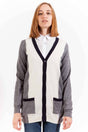 GANT CARDIGAN WOMEN GREY