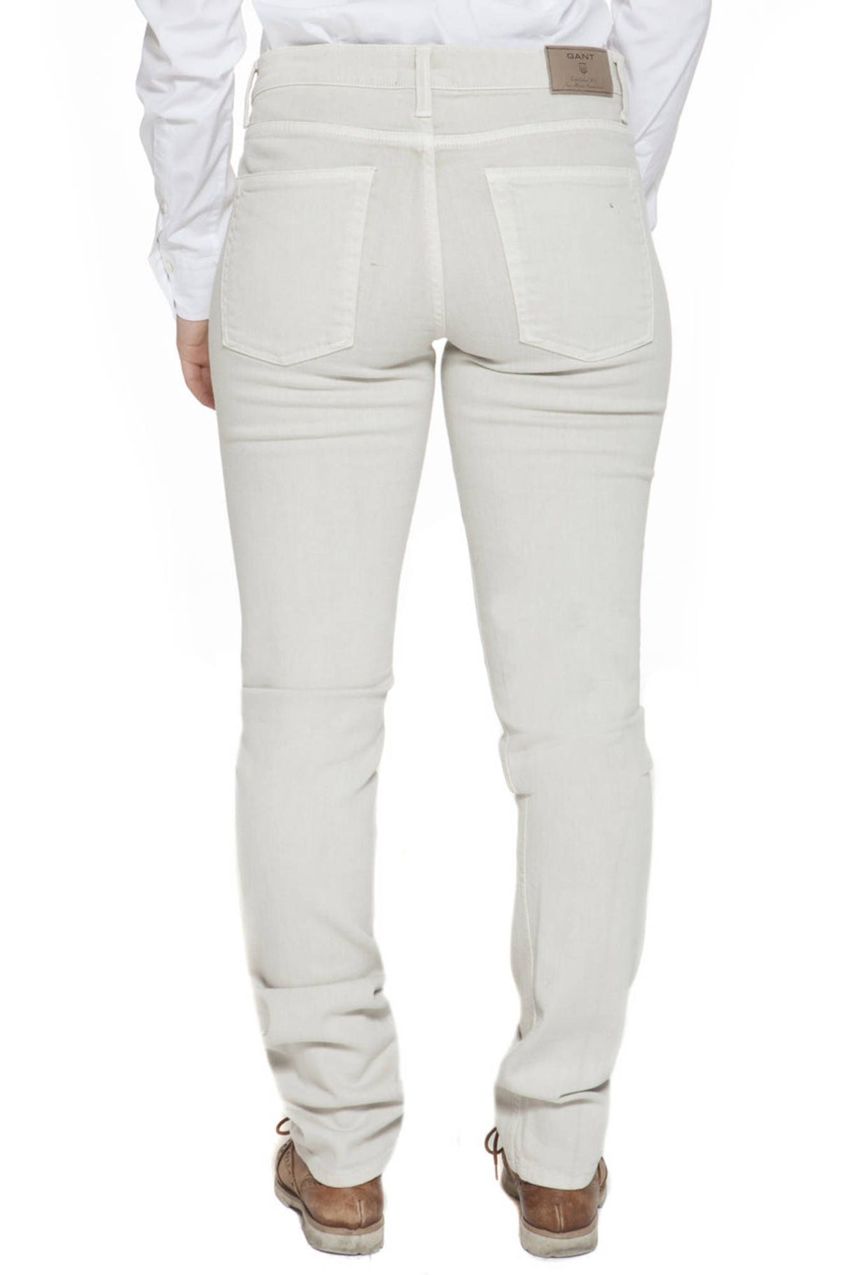 GANT WOMEN'S BEIGE TROUSERS