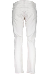 GANT WHITE WOMEN'S TROUSERS