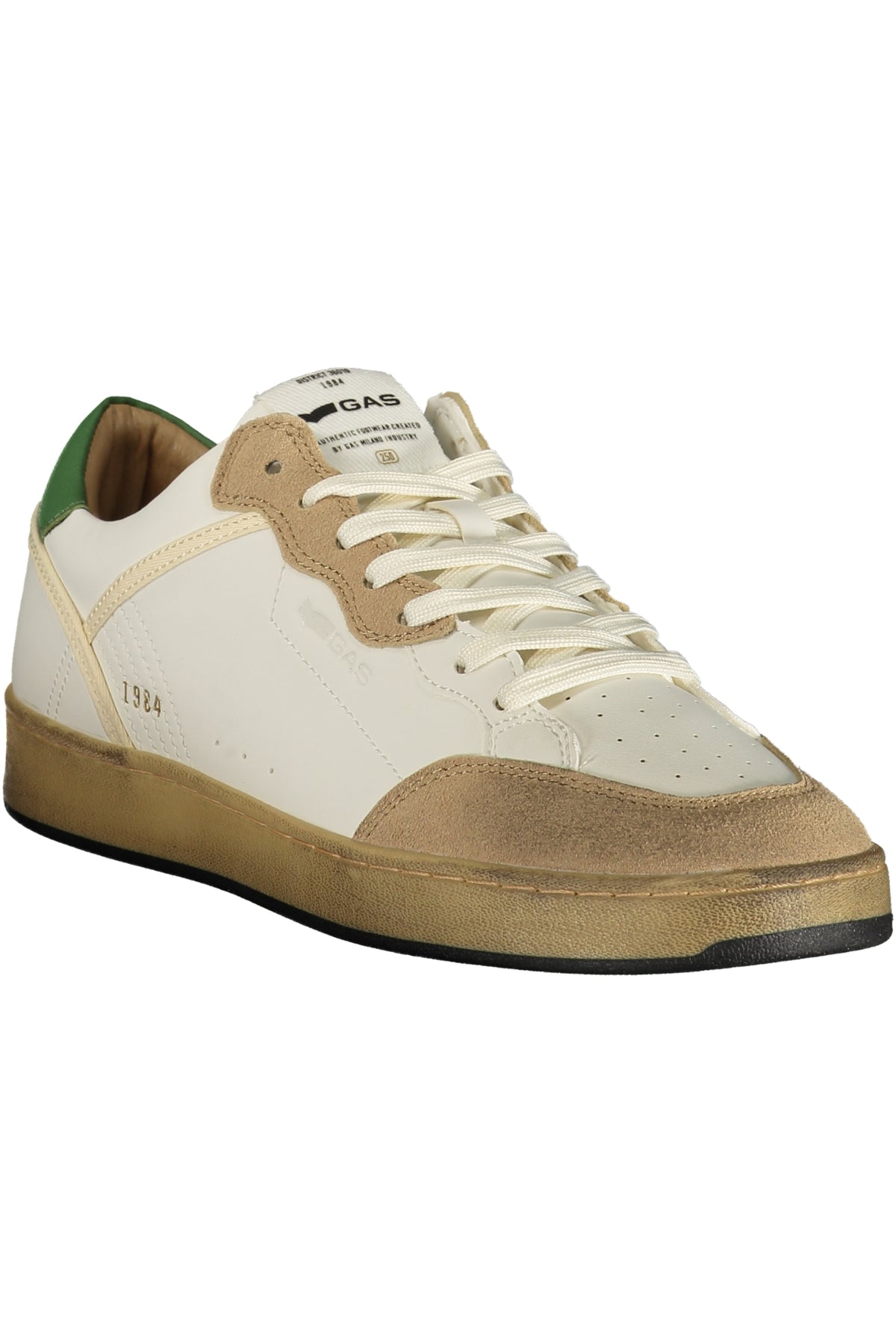 GAS MEN'S WHITE SPORTS FOOTWEAR