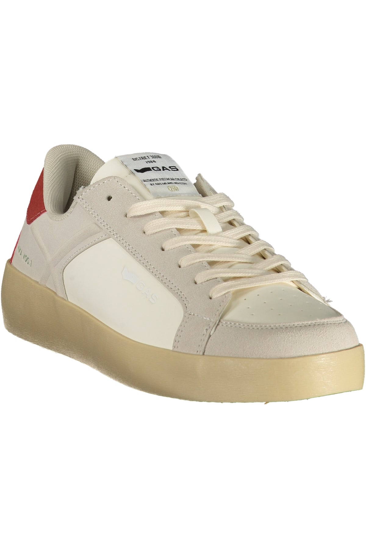 GAS MEN'S WHITE SPORTS FOOTWEAR