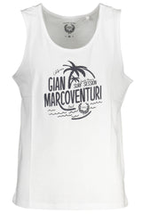 GIAN MARCO VENTURI MEN'S WHITE TANK TOP