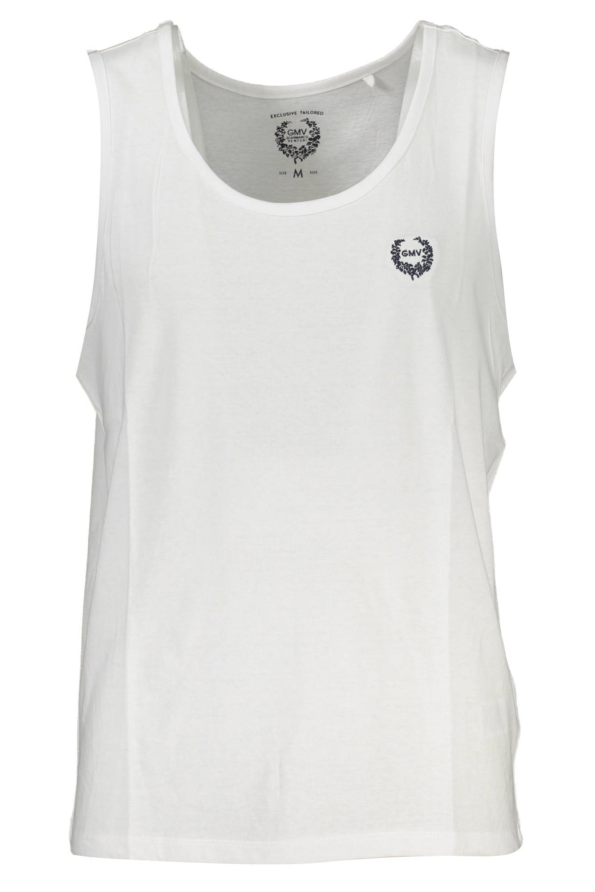 GIAN MARCO VENTURI MEN'S WHITE TANK TOP