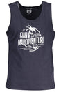 GIAN MARCO VENTURI MEN'S BLUE TANK TOP