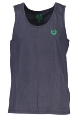 GIAN MARCO VENTURI MEN'S BLUE TANK TOP