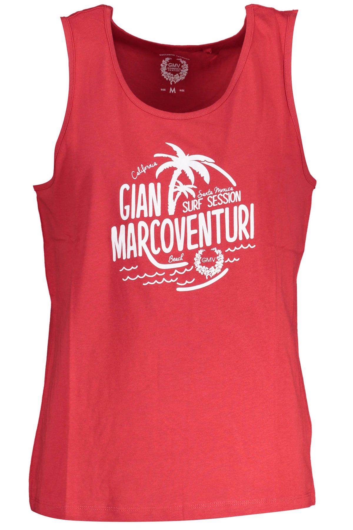 GIAN MARCO VENTURI MEN'S RED TANK TOP