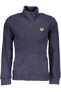 GIAN MARCO VENTURI MEN'S BLUE ZIP-UP SWEATSHIRT