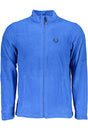 GIAN MARCO VENTURI MEN'S BLUE ZIP-UP SWEATSHIRT