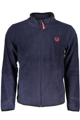 GIAN MARCO VENTURI MEN'S BLUE ZIP SWEATSHIRT