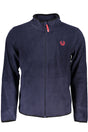 GIAN MARCO VENTURI MEN'S BLUE ZIP SWEATSHIRT