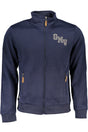 GIAN MARCO VENTURI MEN'S BLUE ZIP SWEATSHIRT