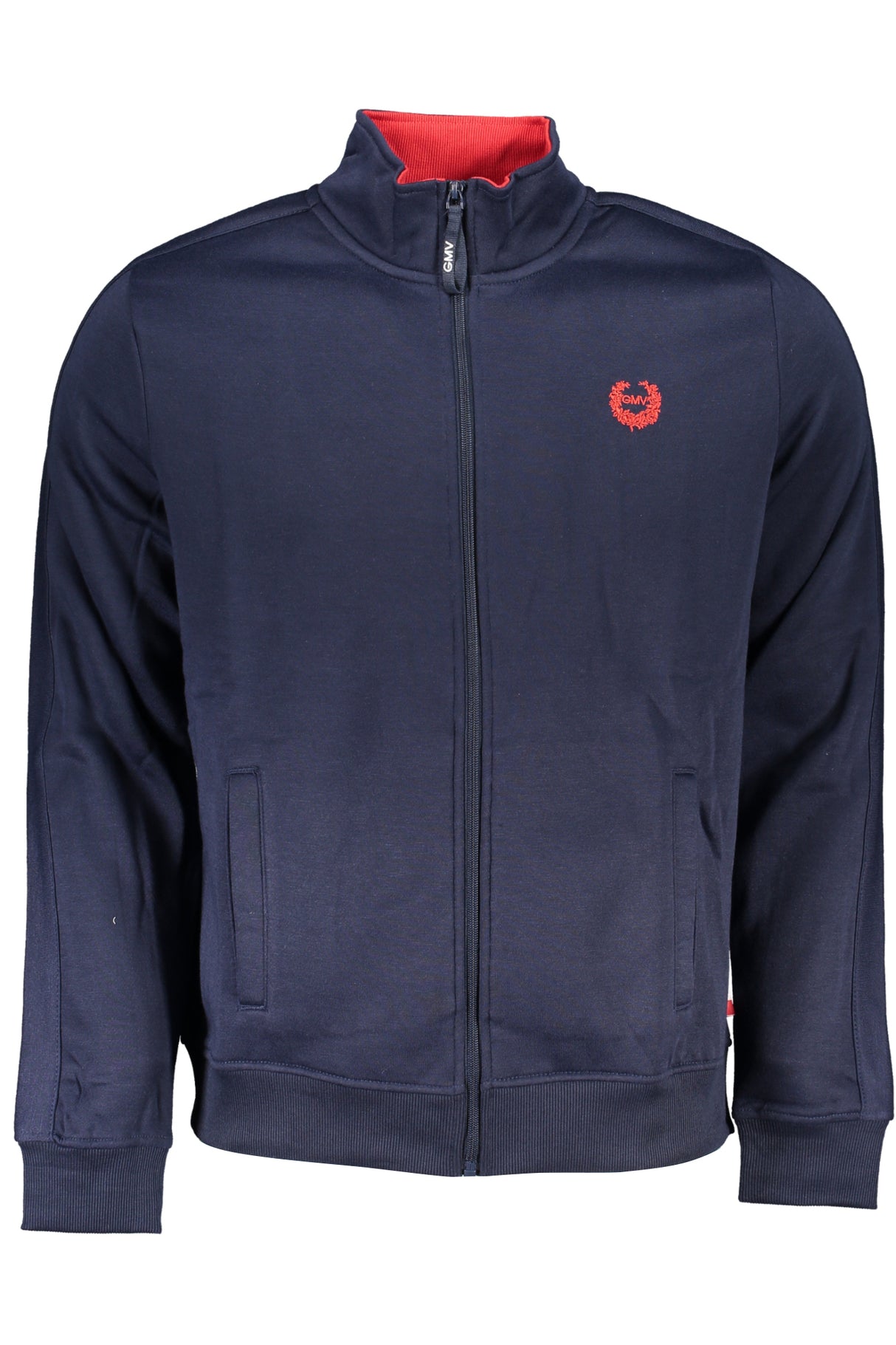 GIAN MARCO VENTURI MEN'S BLUE ZIP SWEATSHIRT