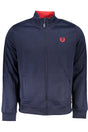 GIAN MARCO VENTURI MEN'S BLUE ZIP SWEATSHIRT