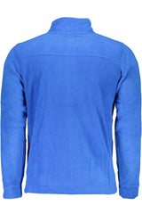 GIAN MARCO VENTURI MEN'S BLUE ZIP-UP SWEATSHIRT
