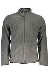 GIAN MARCO VENTURI MEN'S GRAY ZIP SWEATSHIRT
