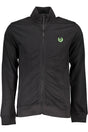 GIAN MARCO VENTURI MEN'S BLACK ZIPPED SWEATSHIRT