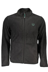 GIAN MARCO VENTURI MEN'S BLACK ZIP SWEATSHIRT
