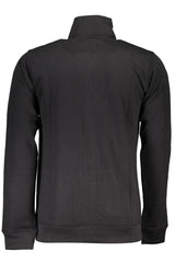 GIAN MARCO VENTURI MEN'S BLACK ZIPPED SWEATSHIRT