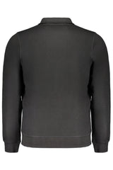 GIAN MARCO VENTURI MEN'S BLACK ZIP SWEATSHIRT