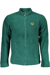 GIAN MARCO VENTURI MEN'S ZIP-UP SWEATSHIRT GREEN