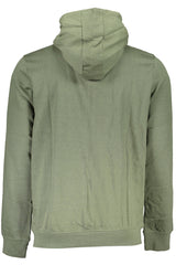 GIAN MARCO VENTURI MEN'S ZIP-UP SWEATSHIRT GREEN