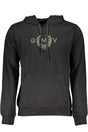 GIAN MARCO VENTURI MEN'S BLACK ZIP-LESS SWEATSHIRT