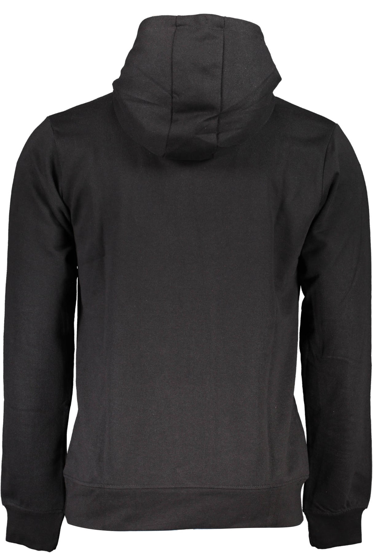 GIAN MARCO VENTURI MEN'S BLACK ZIP-LESS SWEATSHIRT