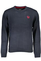 GIAN MARCO VENTURI MEN'S BLUE SWEATER