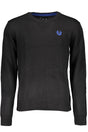 GIAN MARCO VENTURI MEN'S BLACK SWEATER