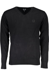 GIAN MARCO VENTURI MEN'S BLACK SWEATER