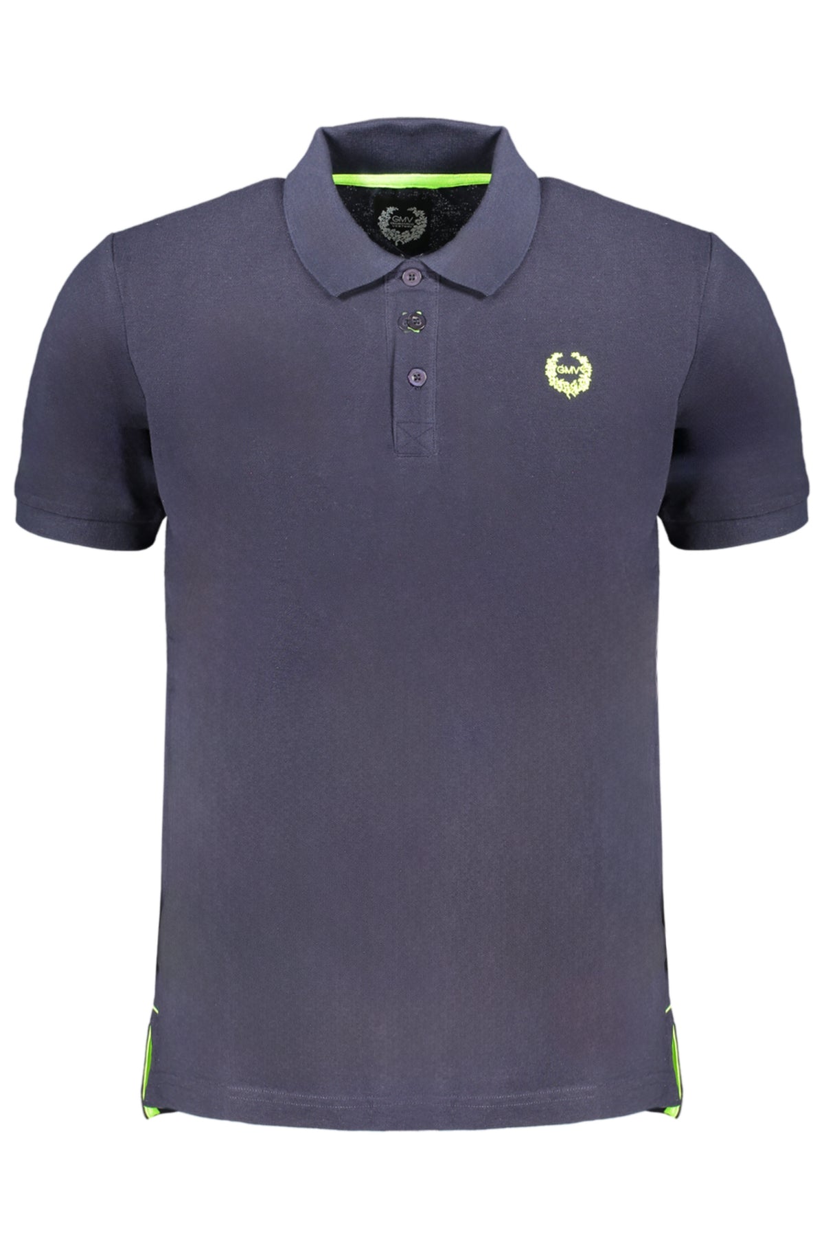 GIAN MARCO VENTURI MEN'S SHORT SLEEVED POLO SHIRT BLUE