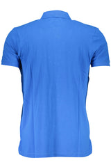 GIAN MARCO VENTURI MEN'S SHORT SLEEVE POLO BLUE