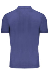 GIAN MARCO VENTURI MEN'S SHORT SLEEVED POLO SHIRT BLUE
