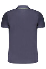 GIAN MARCO VENTURI MEN'S SHORT SLEEVED POLO SHIRT BLUE
