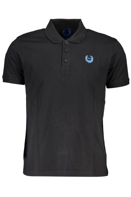GIAN MARCO VENTURI MEN'S SHORT SLEEVE POLO BLACK