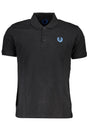 GIAN MARCO VENTURI MEN'S SHORT SLEEVE POLO BLACK
